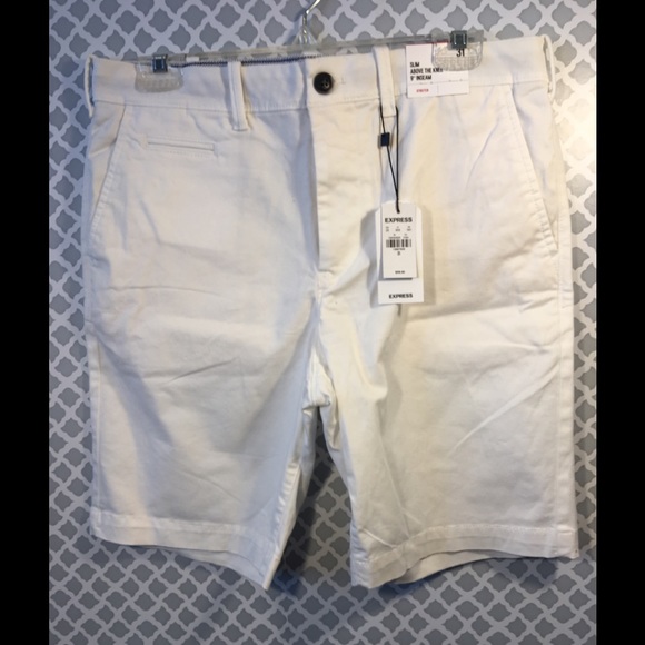 Express Other - Express Mens Shorts NWT 31 Stretch White